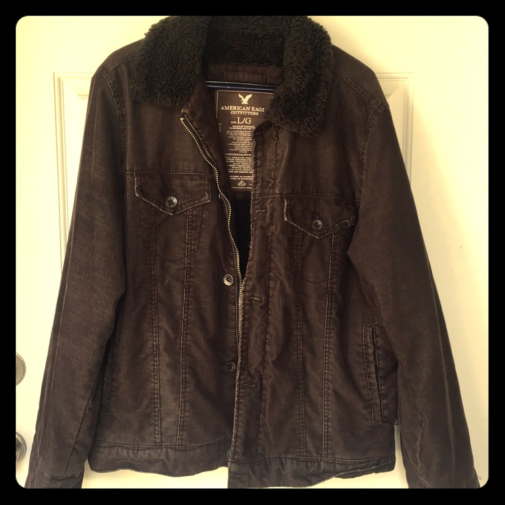 Mens Heavy Corduroy Brown Jacket